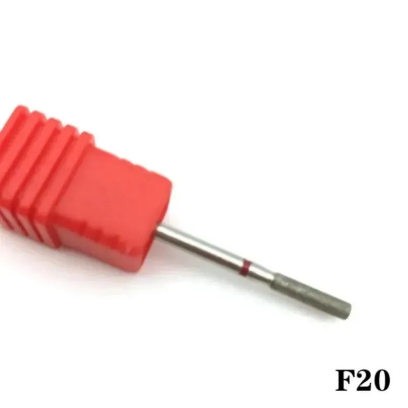 Flame Cone Cuticle Clean Nail Drill Bit 3/32'', Professional Safety Carbide Diamond Nail Bit Nail Cleaner for Cuticle Dead Skin