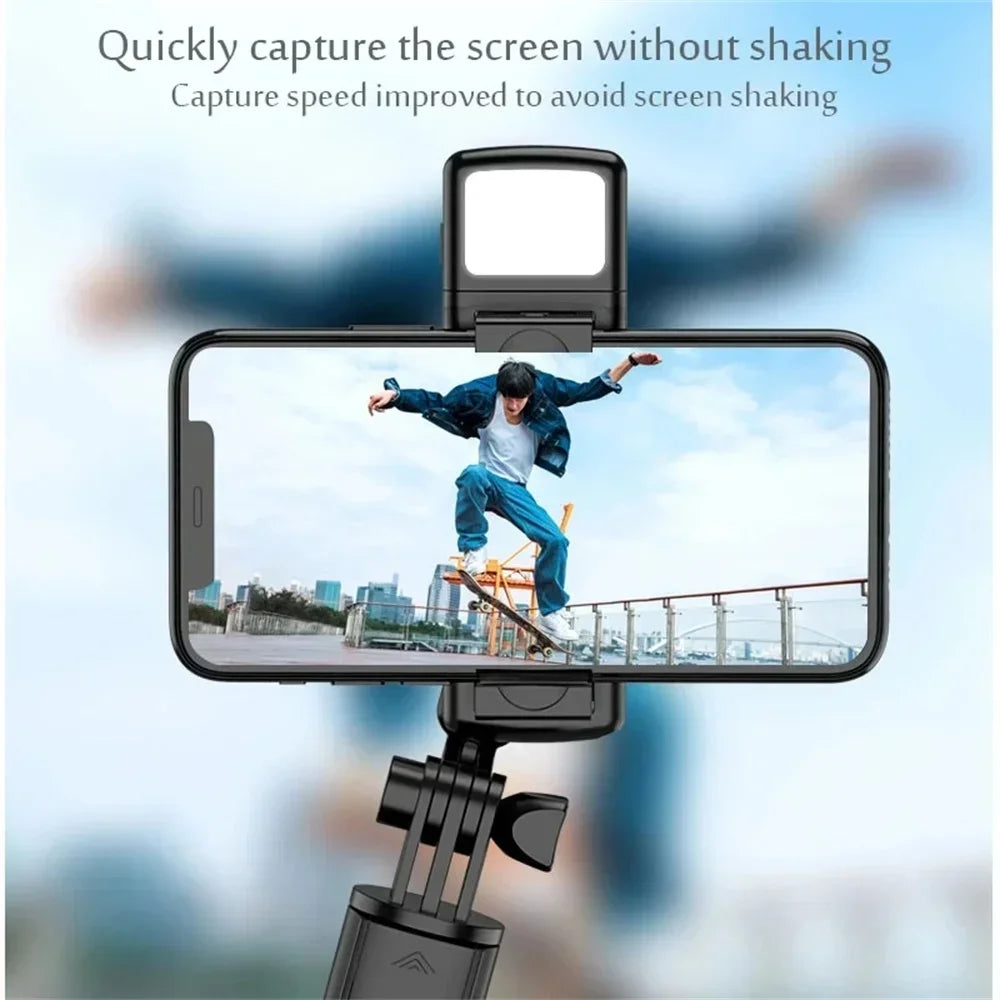 Retractable Wireless Live Broadcast Stand Mobile Phone Live Holder Smartphone Dimmable With Selfie Stick LED Fill Light Video