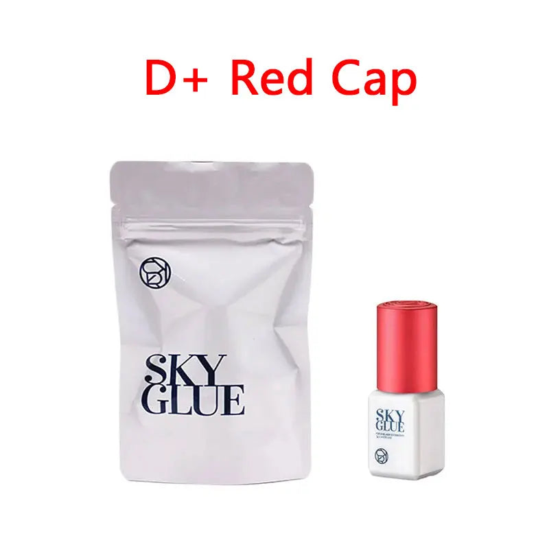 5ml Korean Original Sky Glue S Plus Black Red Blue White Cap Lash Adhesive Low Irritation Quick Drying Eyelash Extension Glue