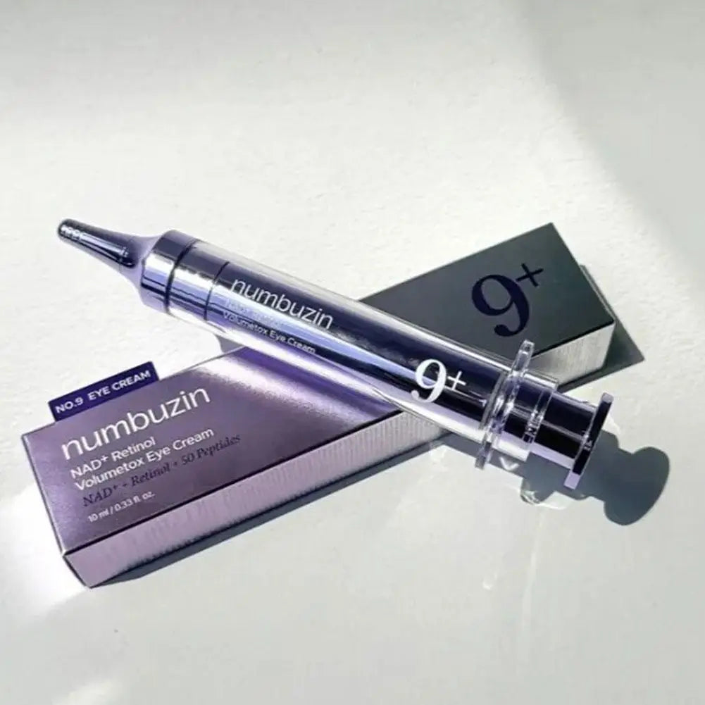 Numbuzin NO.9 Retinol Lift & Firm Cream Korean Original Skin Care Purple Needle Tube Eye Cream No.9 NAD+ BIO Lifting-sil Essence