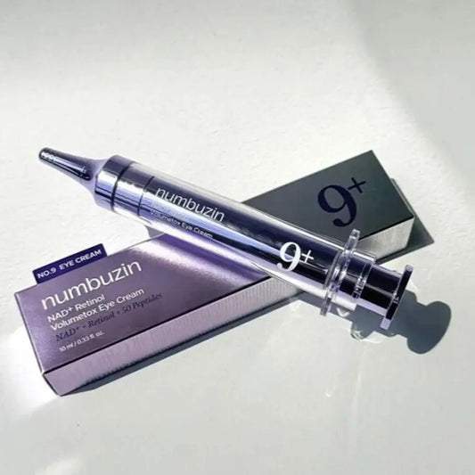 Numbuzin NO.9 Retinol Lift & Firm Cream Korean Original Skin Care Purple Needle Tube Eye Cream No.9 NAD+ BIO Lifting-sil Essence