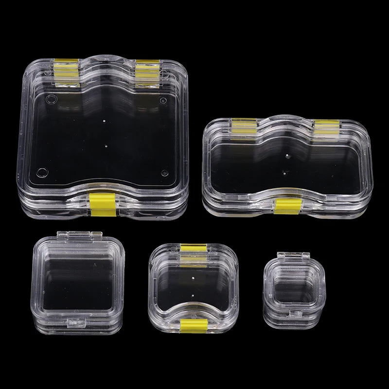 1 Pcs Plastic Dental Lab Box With Film Dentist False Tooth Case Box With Membrane Storage Boxes Denture Teeth Container Case