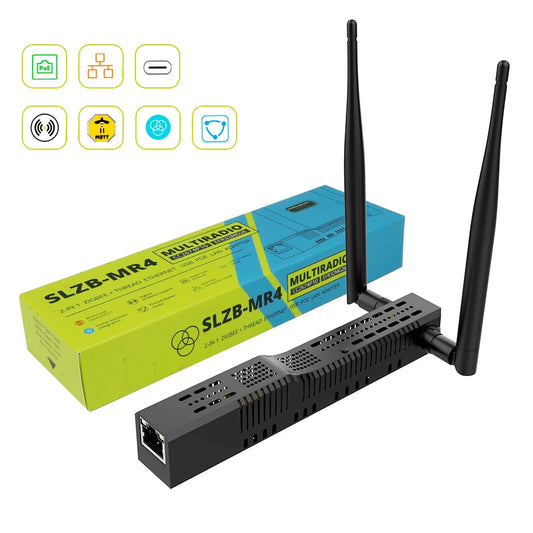 SMLIGHT SLZB-06/M/P10 Zigbee 3.0 to Ethernet, USB, and WiFi Gateway Coordinator with PoE, Works with Zigbee2MQTT, Home Assistant