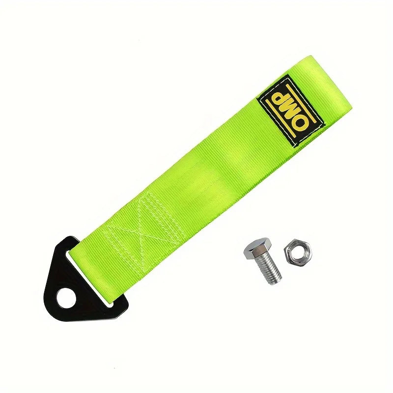 New Car Tow Strap Universal Nylon Towing Rope Front Tow Eye Strap for Car Compatible with Bumper Trailer Car Exterior Decoration