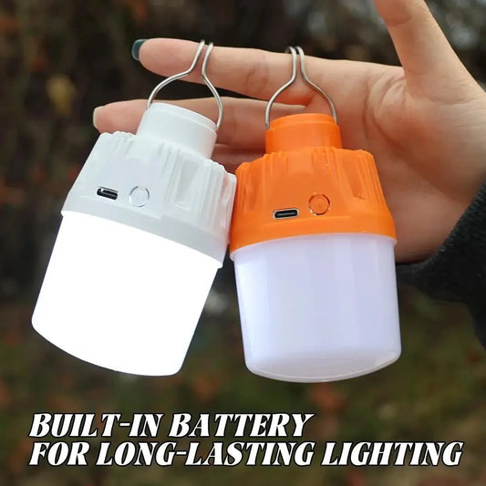 USB Rechargeable LED Camping Lantern Portable Tent Light with 3 Brightness Modes, Waterproof Emergency Hanging Lamp