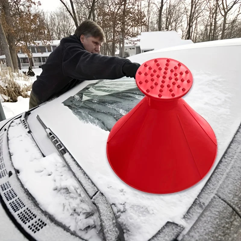Car Windshield Magic Ice Scraper, Oil Funnel & Snow Shovel Tool Kit, Essential Winter Car Accessories