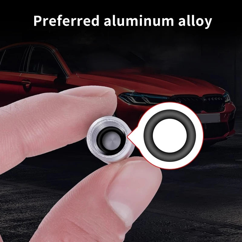 4Pcs Car Tire Valve Stems Cap Aluminum Tyre Wheel Stem Air Valve Cover Airdust For Umbrella