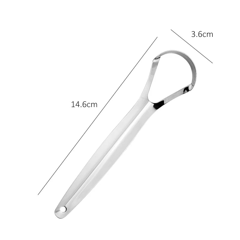 Adult Tongue Scraper Tongue Remover Halitosis Tongue Coating Oral Care Tongue Scraping Brush Stainless Steel Oral Cleaner Tools