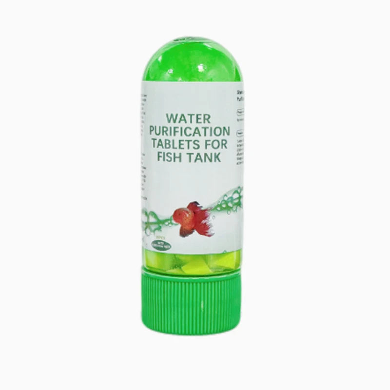 Eco-Friendly Aquarium Water Purification Tablets Water Purifier Fast-Acting Fish Tank Cleaning Solution Aquarium Water Clarifier