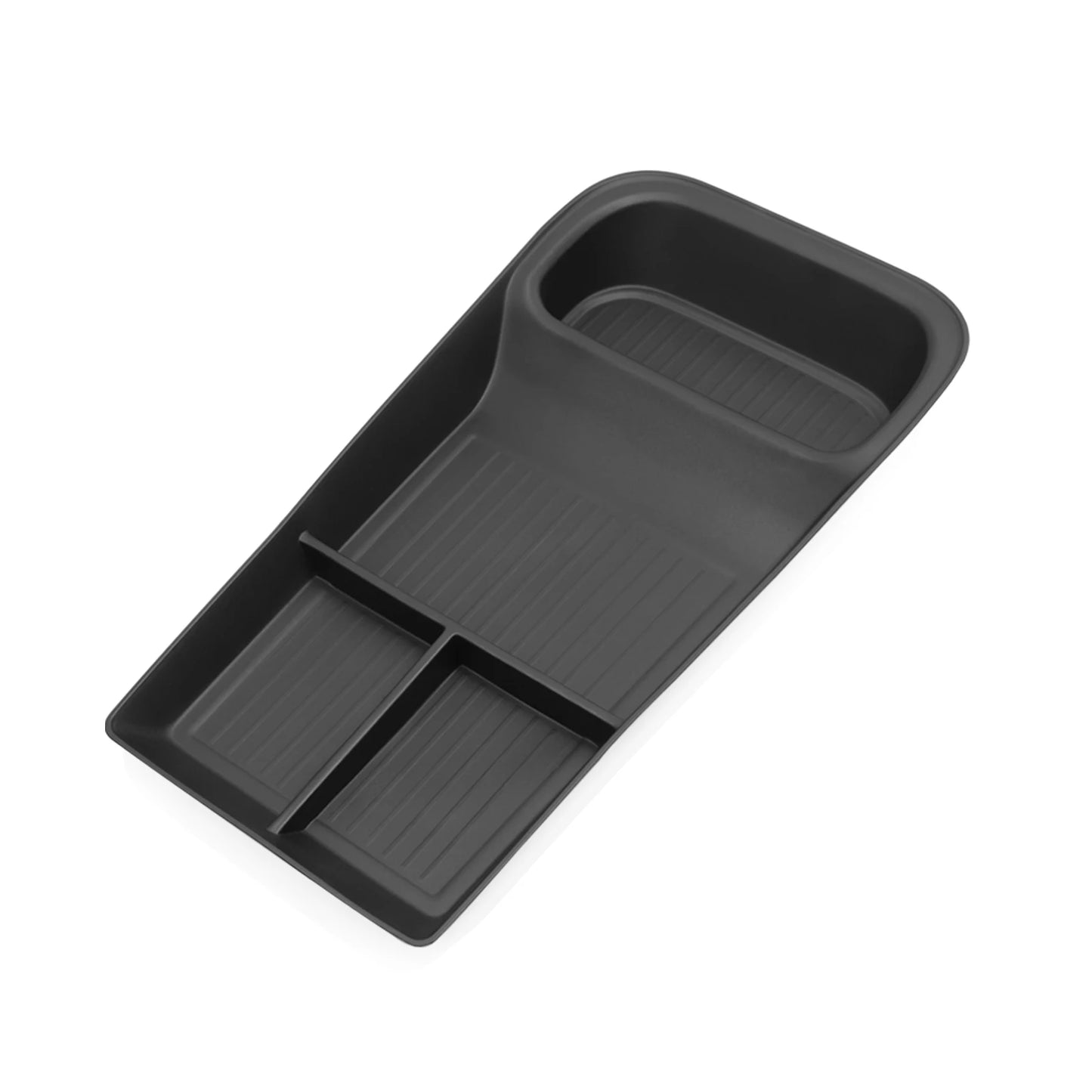 Smabee LHD for Polestar 4 2023 2024 Car Storage Box Center Console Lower Layer Storage Tray Organizer Interior Accessories Black