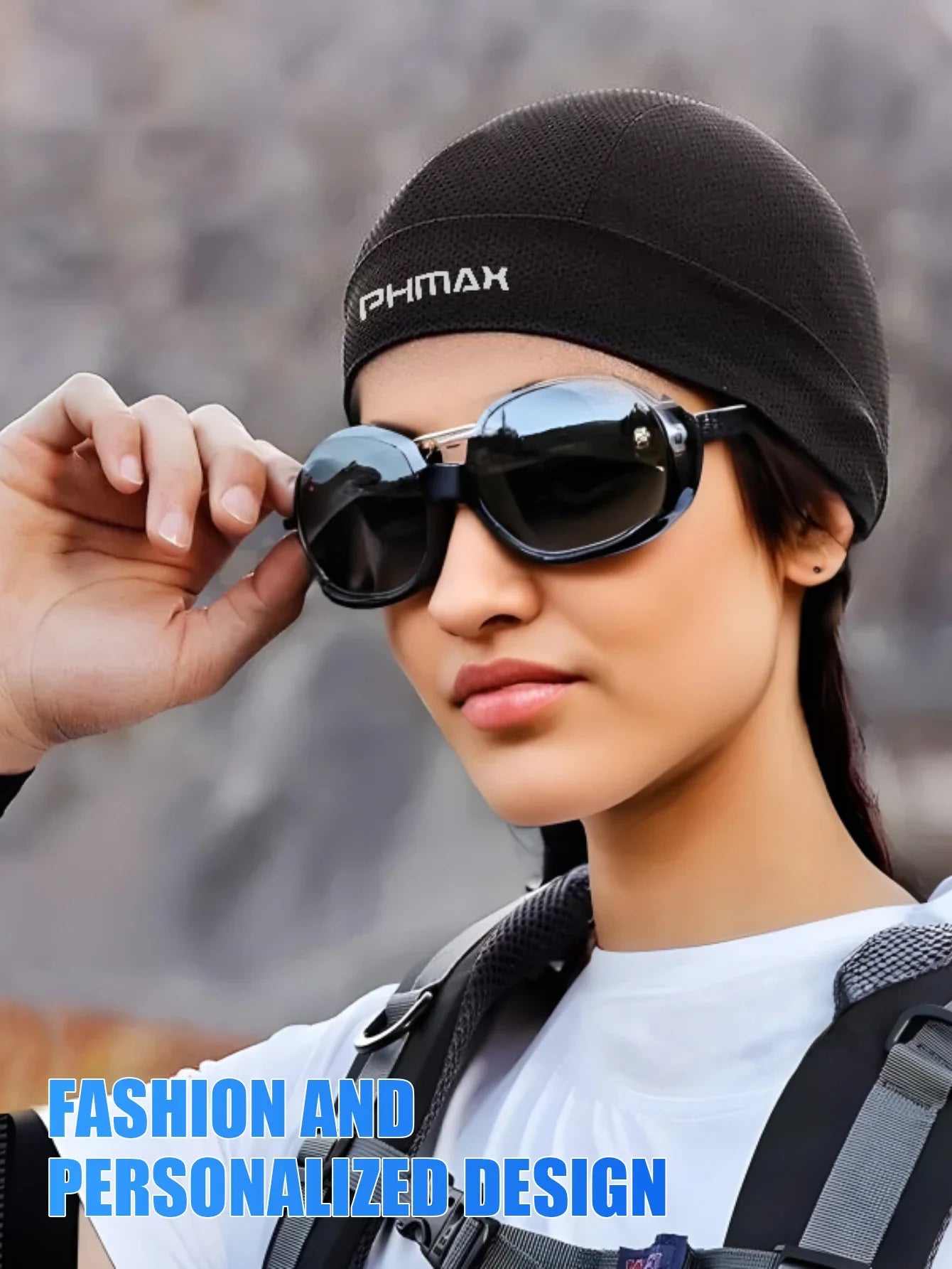 PHMAX Ice Silk Cycling Cap Mesh Breathable Ice Cool Sports Cap Sun Protection Cycling Cap Bicycle Mask Sports Headband