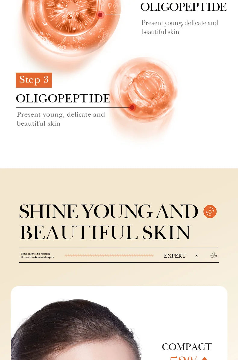 BIOAOUA Oligopeptide Face Freeze-dried Powder Set Sensitive Skin Moisturizing and Smoothing Hyaluronic Acid Essence