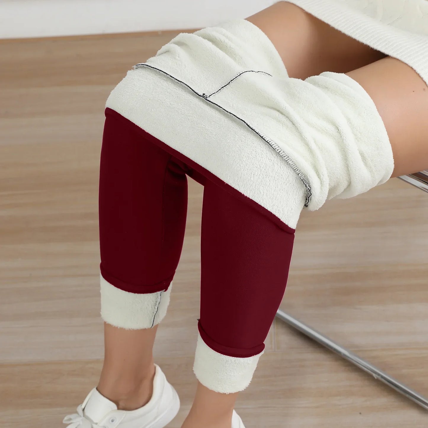 Fleece Lined Thermal Leggings for Women  High Waist Stretch Thick Winter Warm Pants for Casual & Daily Wear