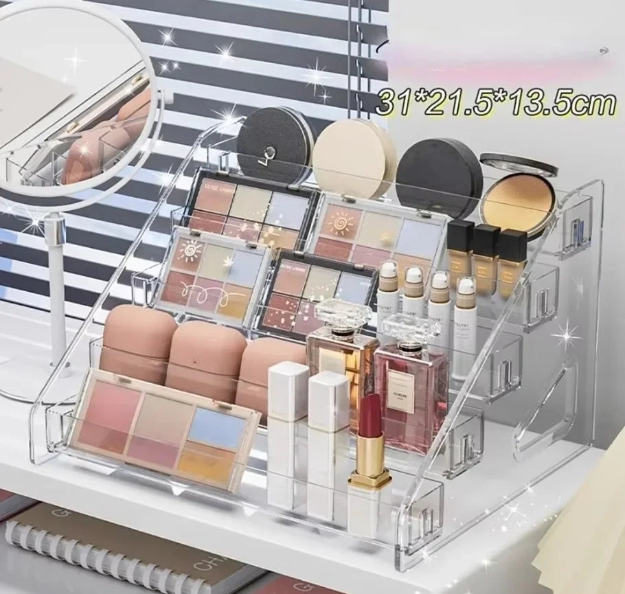 Nail Polish Display Organizer Shelf Clear Cosmetic Rack Frame Jewelry Stand Holder Organization Tools