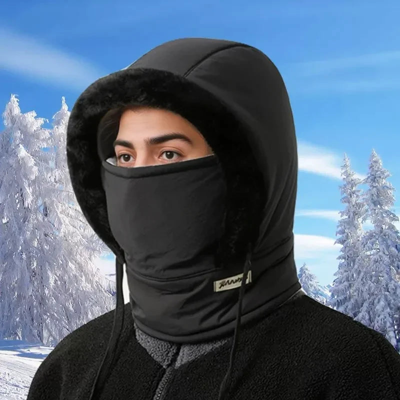 Winter Warm Hat for Men and Women, Autumn and Winter Cycling Ear Protection with Thick Velvet for Cold Protection