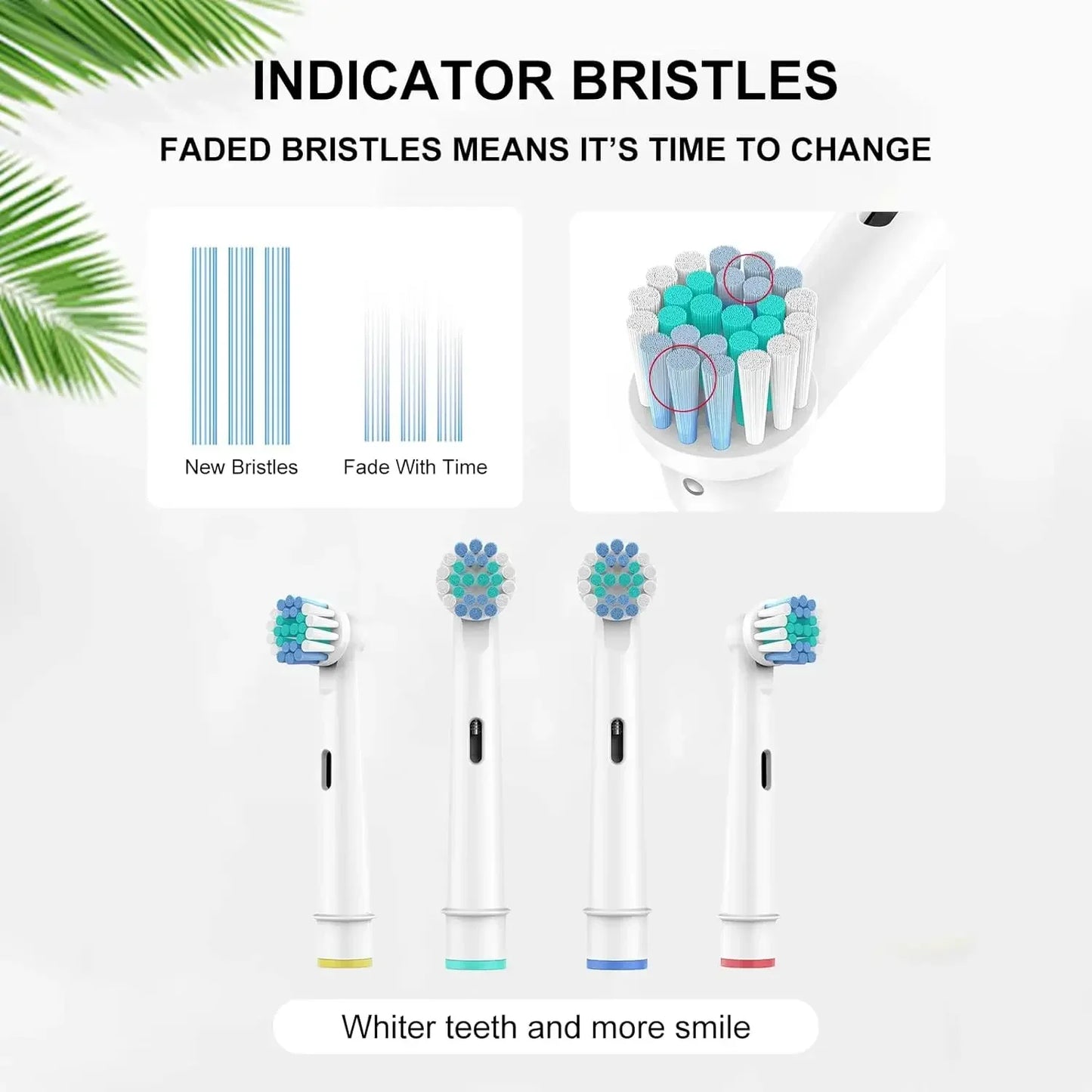 16pcs/Set For Oral-B Sonic Electric Toothbrush Replacement Brush Heads Fit Advance Power/Pro Health/Triumph/3D Excel/Vitality