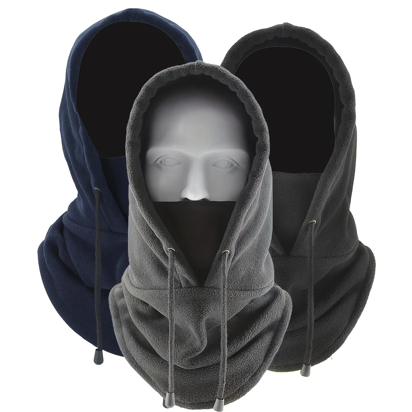 Winter Balaclava Set, Windproof Warm Hat for Outdoor Cycling and Skiing with Neck Warmer – Perfect Gift for Christmas/Halloween/
