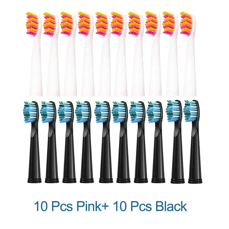 20 Pcs Replaceable Brush Heads Dupont Bristle Brush Refill for Seago/Fairywill Electric Toothbrush FW/SG 507/508/515/551/917/959