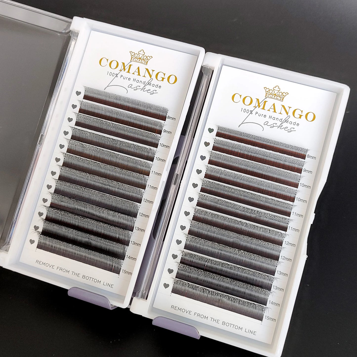 CoMango C/D/LC/LU Smaller Spacing 3D/4D W Shaped Eyelashes Extension 3D/4D Style Premade Fans Lashes Volume Lightweight Eyelash