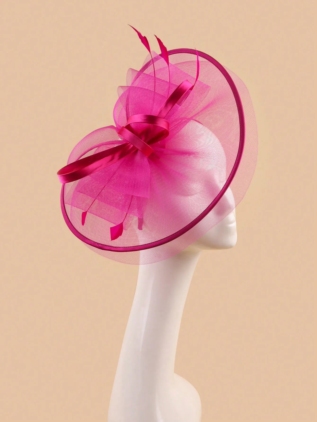 Wedding Accessories Formal Dresses Mesh Fascinator Hats Headwear Kentucky Derby Headpiece for Ladies Hair Accessories Ｗomen