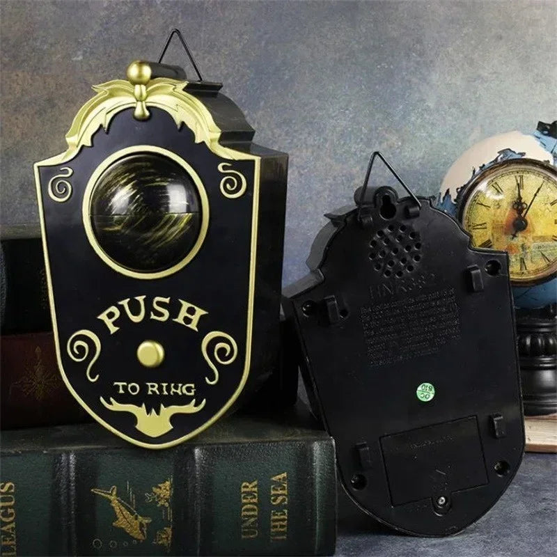 Halloween Doorbell Led Luminous Hanging Doorbell Haunted Party Decor Glowing Horror Props Creepy Eyes with Sound Lights