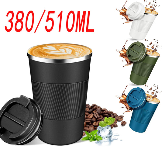 Stainless Steel Coffee Cup Thermal Mug Travel Leak Proof Thermal Bottle Tea Coffee Mug Reusable Hot Cold Drinks Insulated Cup