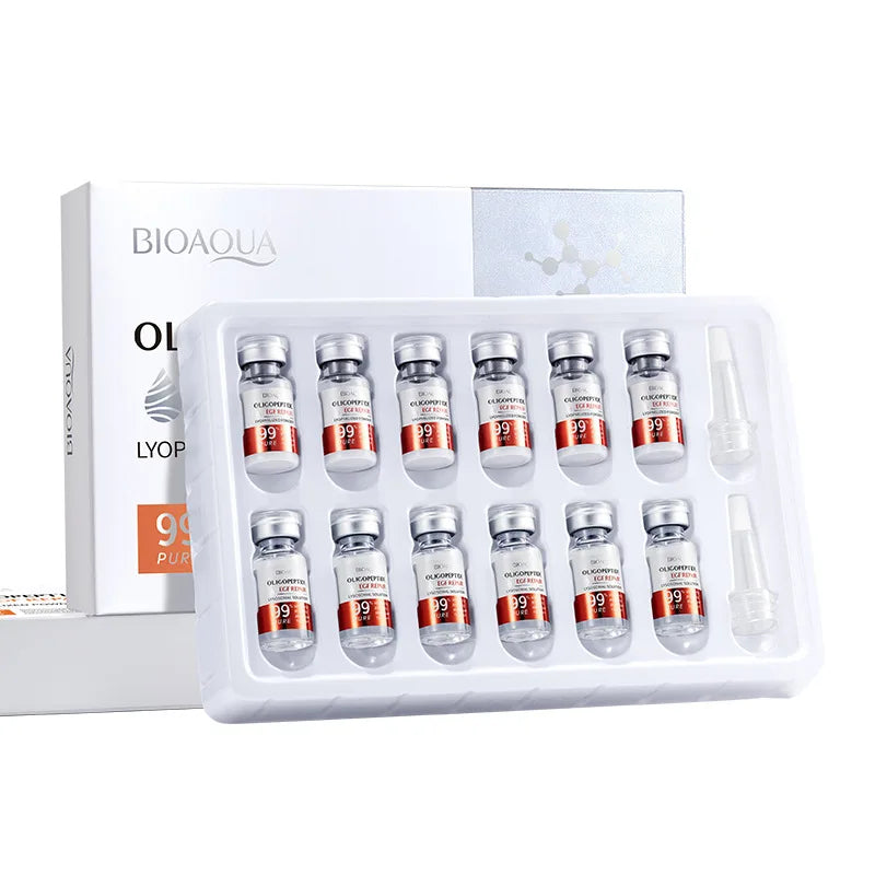 BIOAOUA Oligopeptide Face Freeze-dried Powder Set Sensitive Skin Moisturizing and Smoothing Hyaluronic Acid Essence