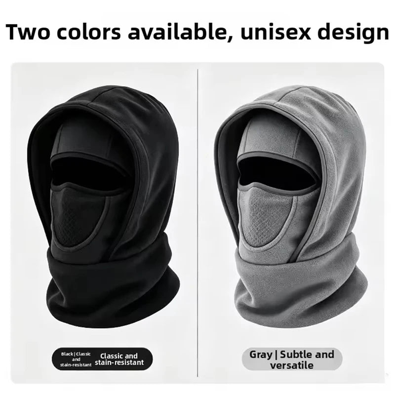 Winter Balaclava Face Mask, Windproof Thermal Hooded Scarf for Skiing Cycling Fishing, Cold Weather Sports Gear, Christmas Gift