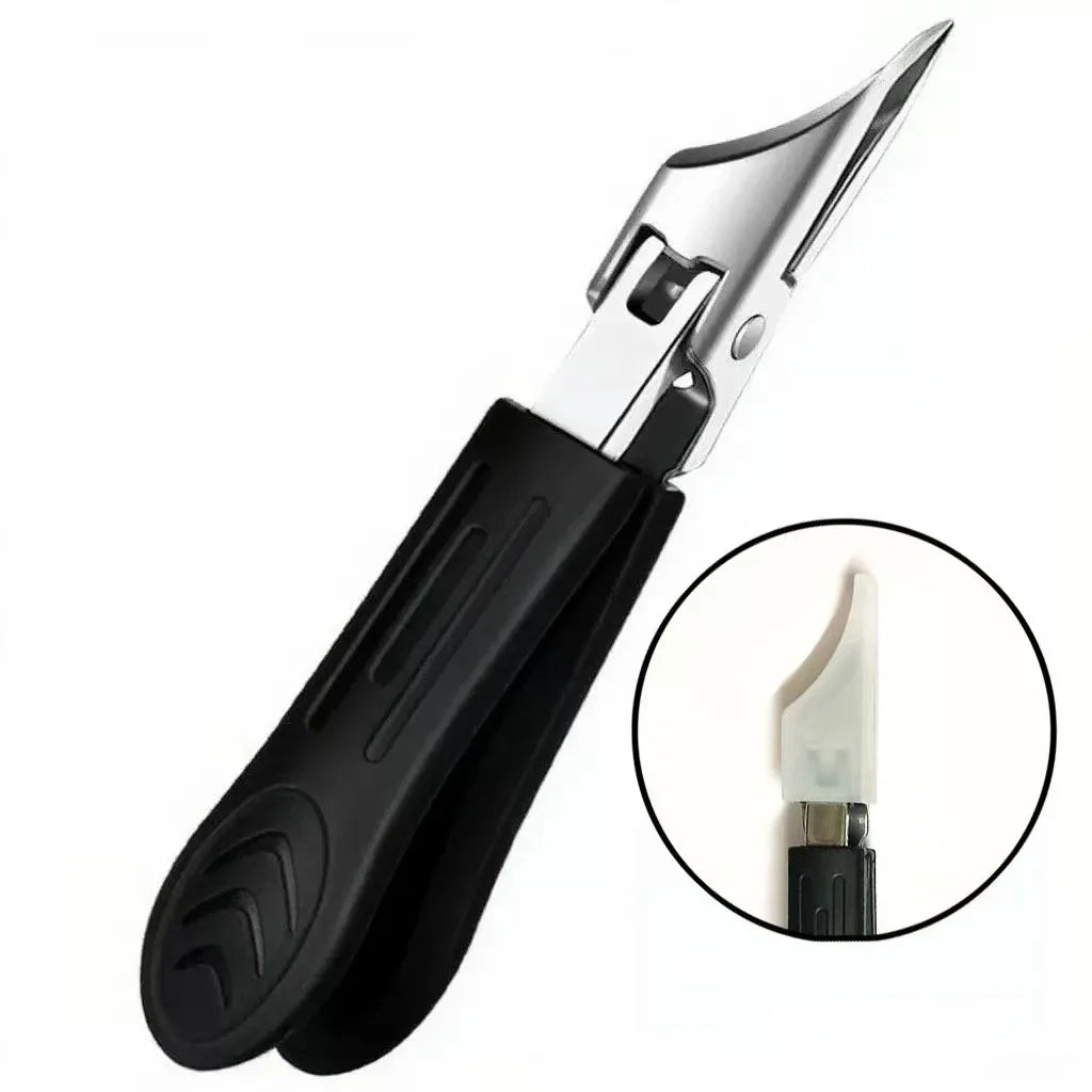 Thick Nail Design Stainless Steel Nail Clipper, Suitable for Adults and Seniors with Thick Hard Nails - Unisex