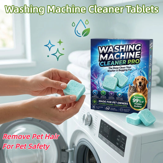 Washing Machine Cleaner Tablets For Pet Owners Remove Pet Hair Eliminate Pet Odors Deep Cleanse Washing Machine Slots Cleaner