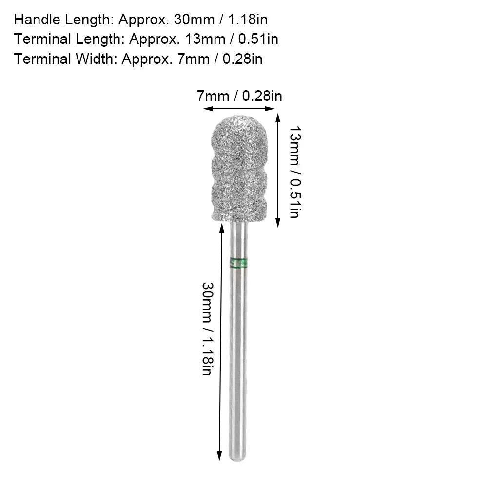 Foot Calluses Drill Bit Nail Sanding Head Stainless Steel Foot Nail Drill Bit Pedicure Foot Calluses Sanding Polishing Head (B1)