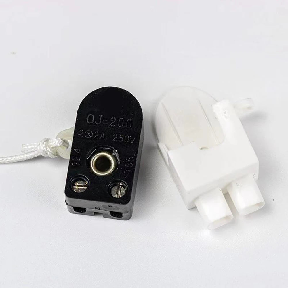 1Pcs Pull Cord Switch PC/PA + Alloy Pull Cord Wall Light Switch With Cord Rotating Pull Cord Switch For Table Lamps Floor-Lamps