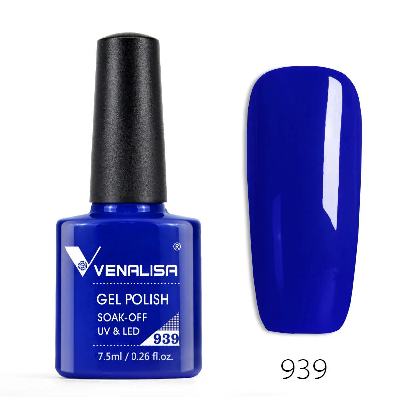 Venalisa Nail Gel Polish Semi Permanent Salon Quality TPO Free Glitter 7.5ml Soak off UV LED Nail Gel Varnish