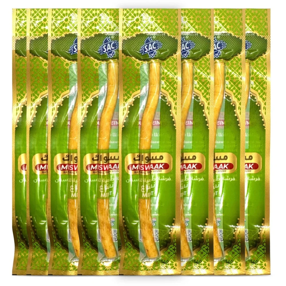 Mint Flavored Special Branch Miswak Vacuum Sealed Traditional Stick Toothbrush For Good Gums Teeth Fresher Breath Gift Siwak New