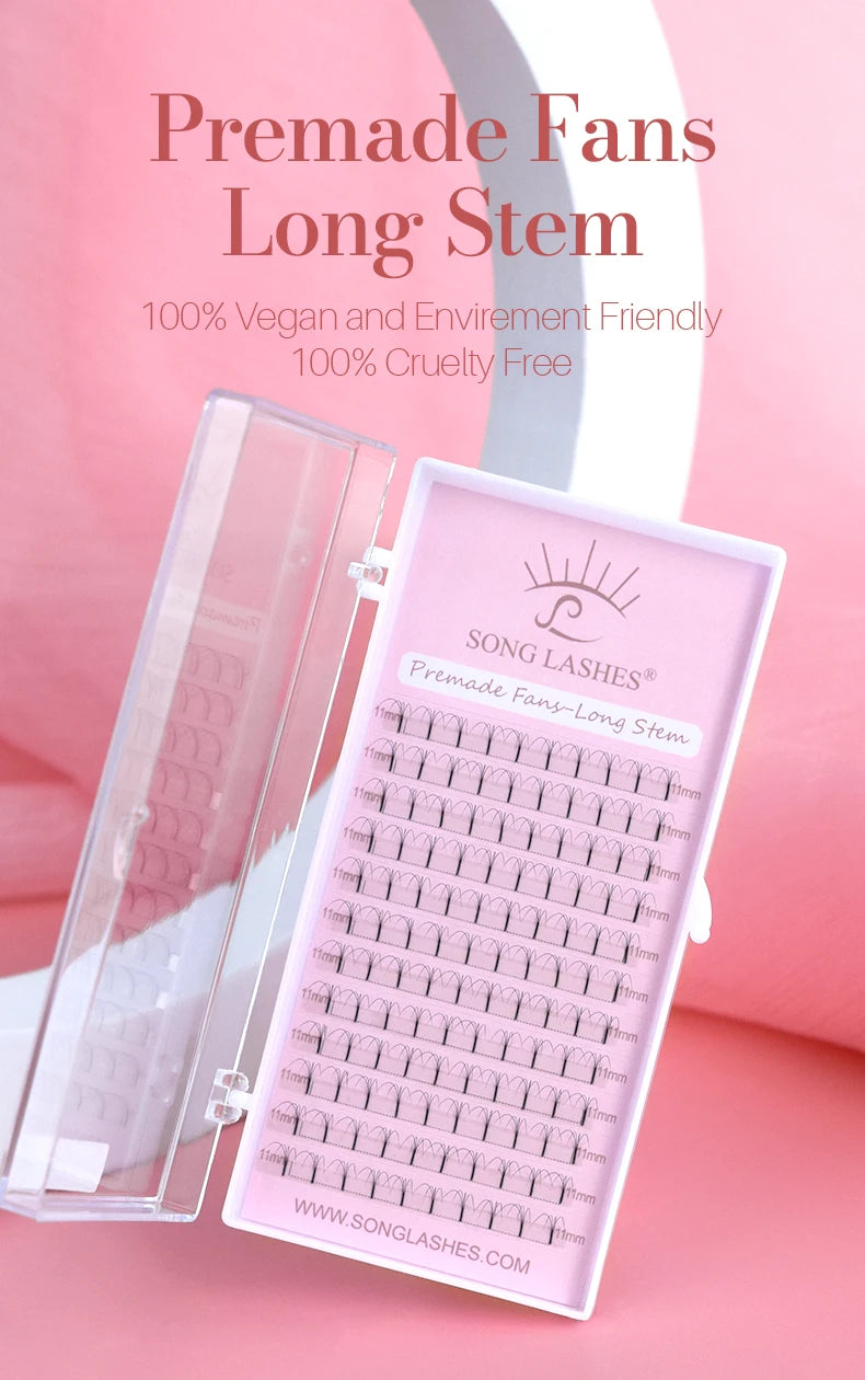 SONG LASHES Long Root Lashes Extensions Premade Volume Fans 2d/3d/4d/5d Faux Eye Lash Russian Volume Eyelash Extension