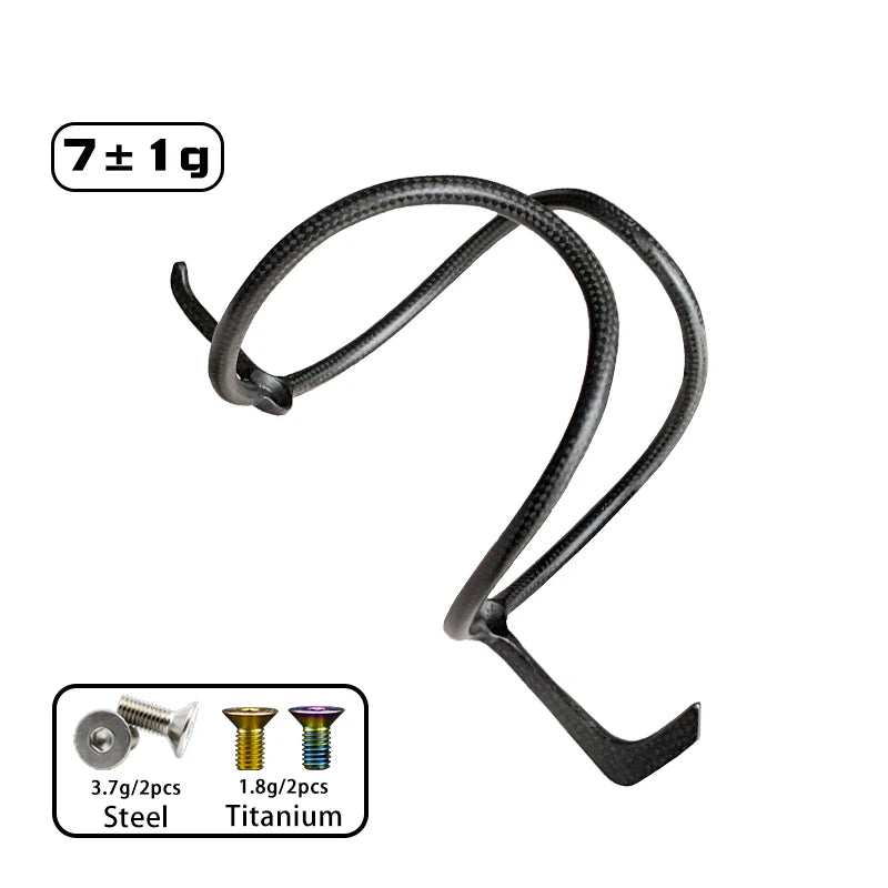 7/9g Ultralight Carbon Bottle Cage Bicycle Water Bottle Holder Road Bike MTB Matte/Glossy Cup Cycling Accessories Titanium Alloy