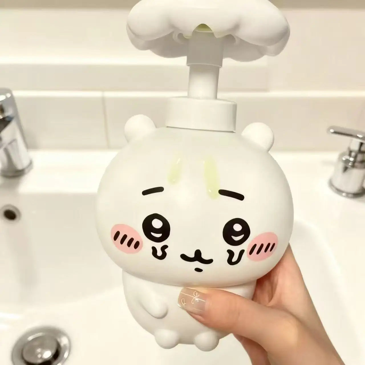 Jiyi Mushroom Shaped Portable Travel Bottles Cute Hand Sanitizer Shower Gel Dispenser Refillable Empty Containers for Home Bathr