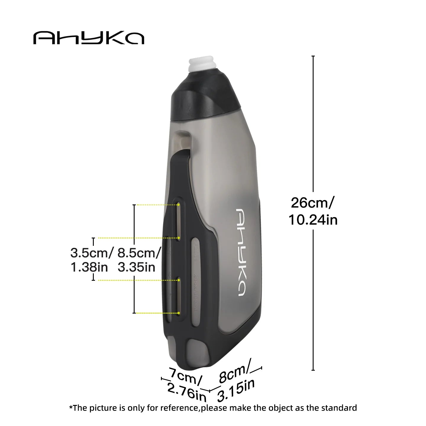 AhyKa Bicycle 600ml Aerodynamic Water Bottle Bracket Set Bike Water Bottle MTB Road Bike Frame Down Tube Riding Water Kettle