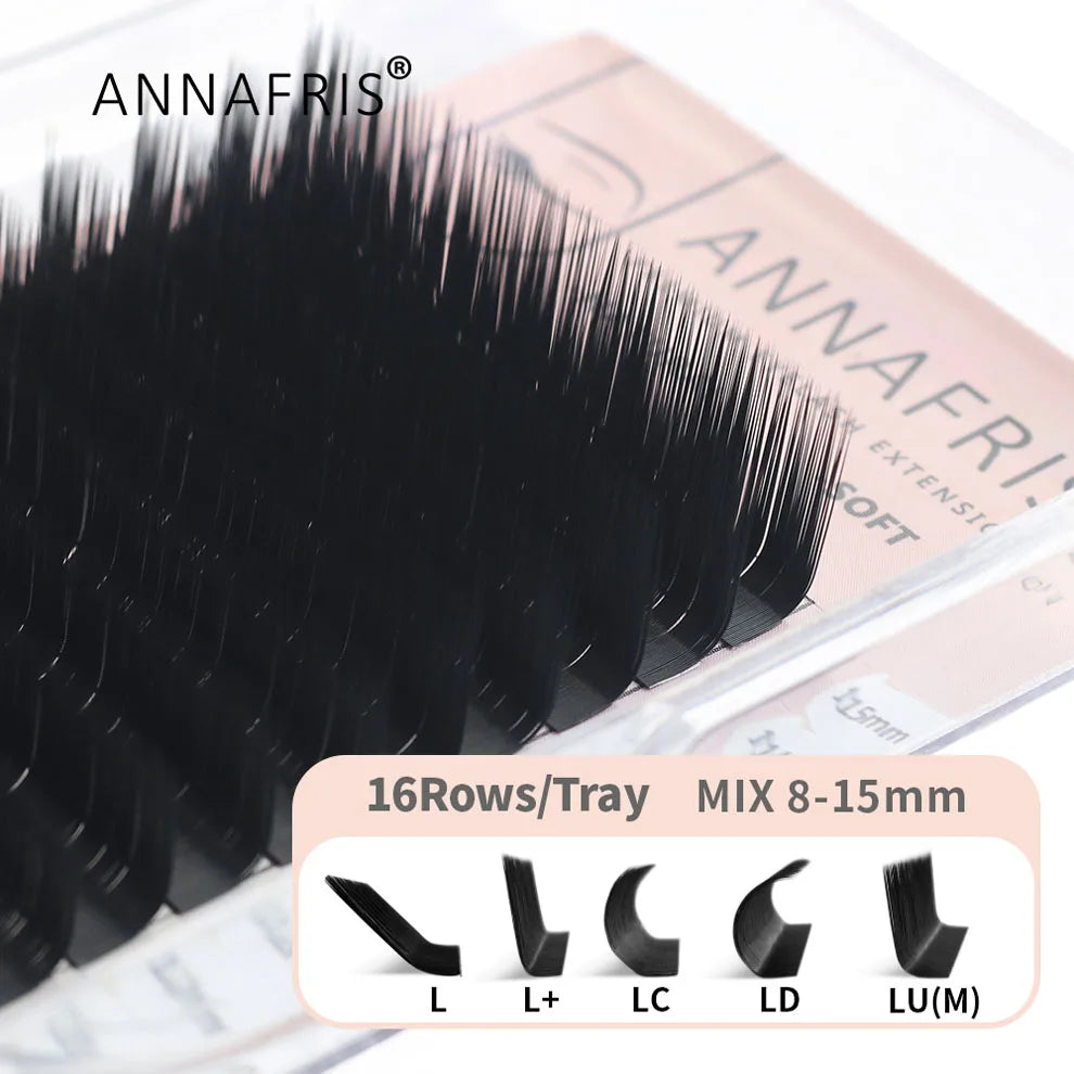 GAHAMACA Eyelash Extension 0.07mm C/D/L/LU Curl Lash 3dW-Shape Eyelashes Extension Natural Soft Premade False Lashes ﻿Wholesaled