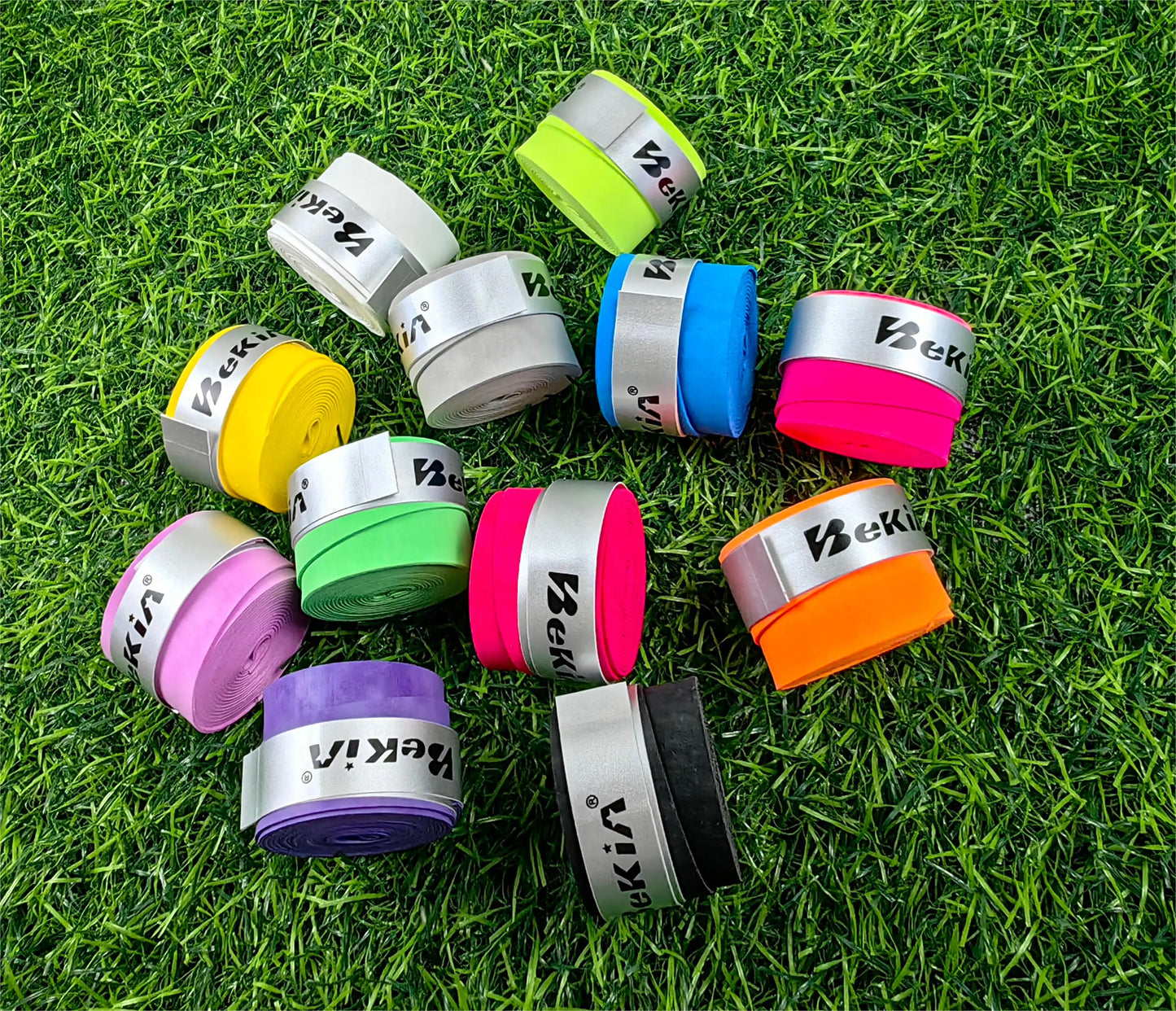 60pcs/Pack Dry Tennis Racket Grip Anti-skid Sweat Absorbed Wraps Taps Badminton Grips Racquet Vibration Overgrip Sweatband