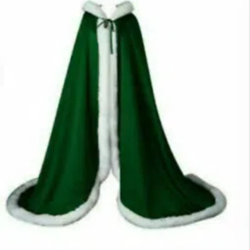 Winter Artificial Fur Cloak Wedding Party Hooded Bride Jacket/Shawl Wedding Accessories