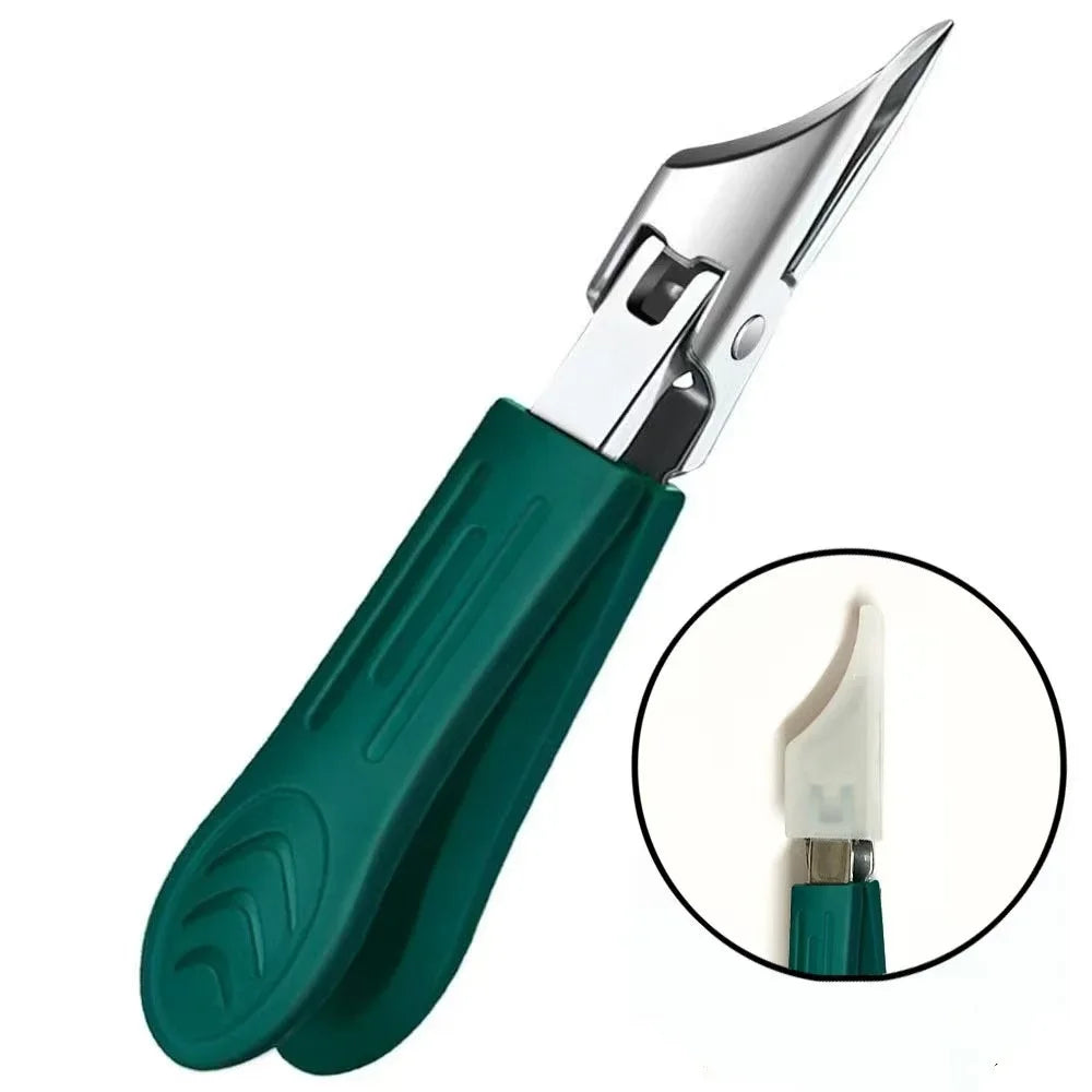 Thick Nail Design Stainless Steel Nail Clipper, Suitable for Adults and Seniors with Thick Hard Nails - Unisex