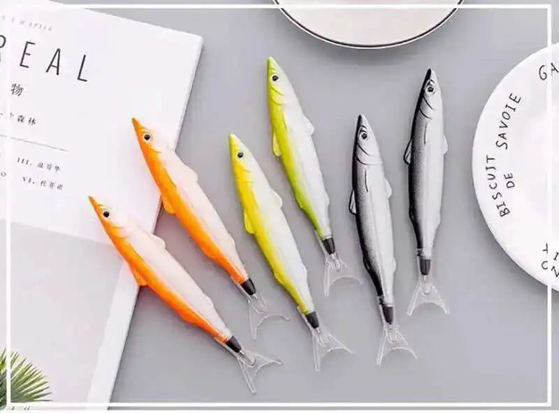 1 Piece Lytwtw's Cute Kawaii Sea Fish Stationery Creative Ballpoint Pen Office School Supply Novelty Funny Lovely Pens