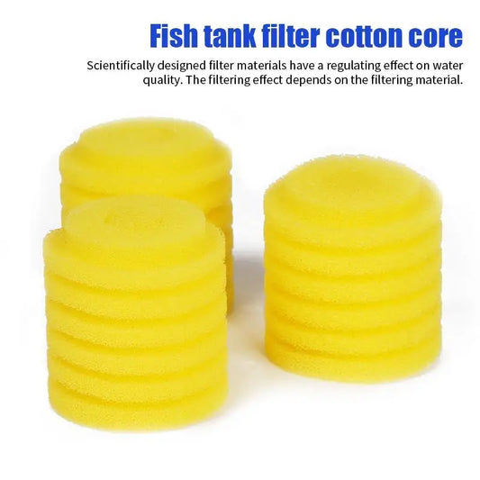 Yellow Aquarium Fish Tank Filter Built In Filter Element Filter Cotton Core Sponge Replacement Cotton Core Water Pump Filter