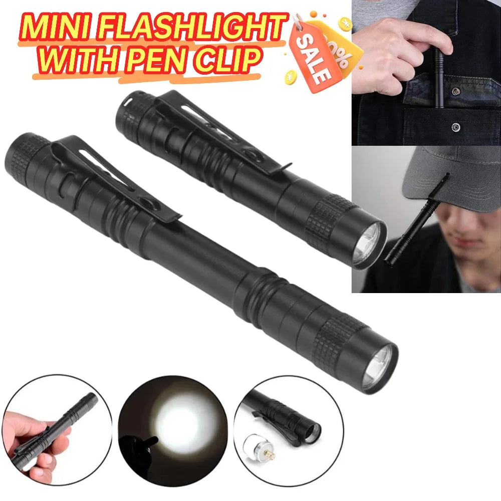 1000 Lumens COB Work Light Flashlight, Waterproof Mini Pocket Penlight for Repair, Outdoor, Emergency,Electrician