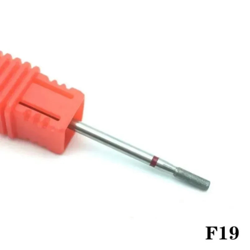 Flame Cone Cuticle Clean Nail Drill Bit 3/32'', Professional Safety Carbide Diamond Nail Bit Nail Cleaner for Cuticle Dead Skin