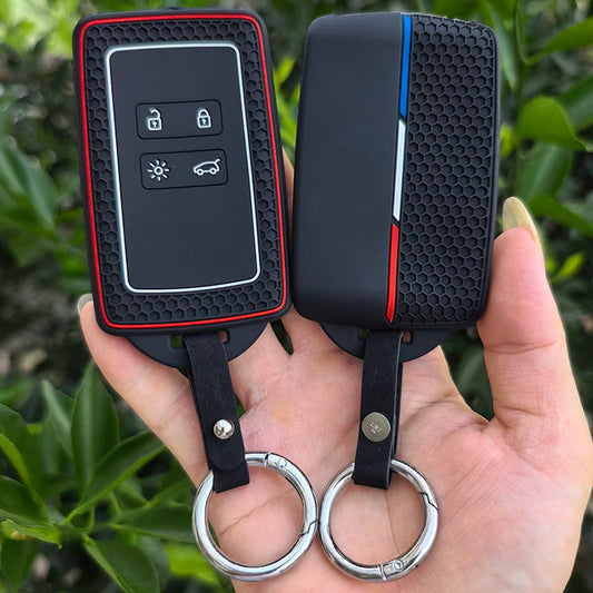 Silicone Key Case Cover For Renault Austral Captur Arkana Koleos Zoe Scenic Dacia Sandero Duster Logan Jogger Kadjar Clio Megane