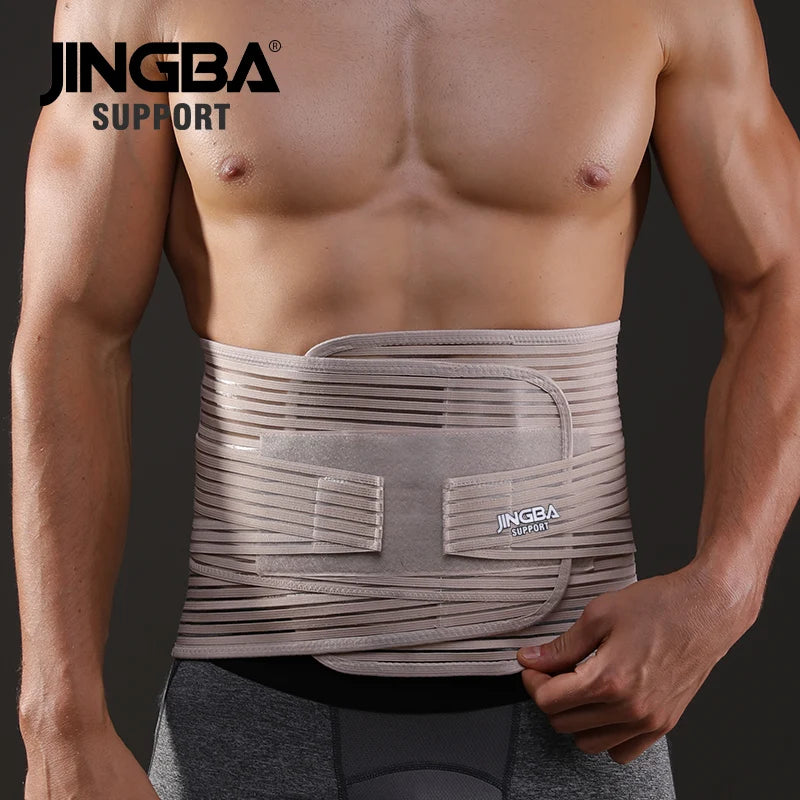 JINGBA SUPPORT Waist Trainer Body Shaper Abdominale Sports Lumbar Joint Protector Sports Fitness Sweat Belt Faja Hombre