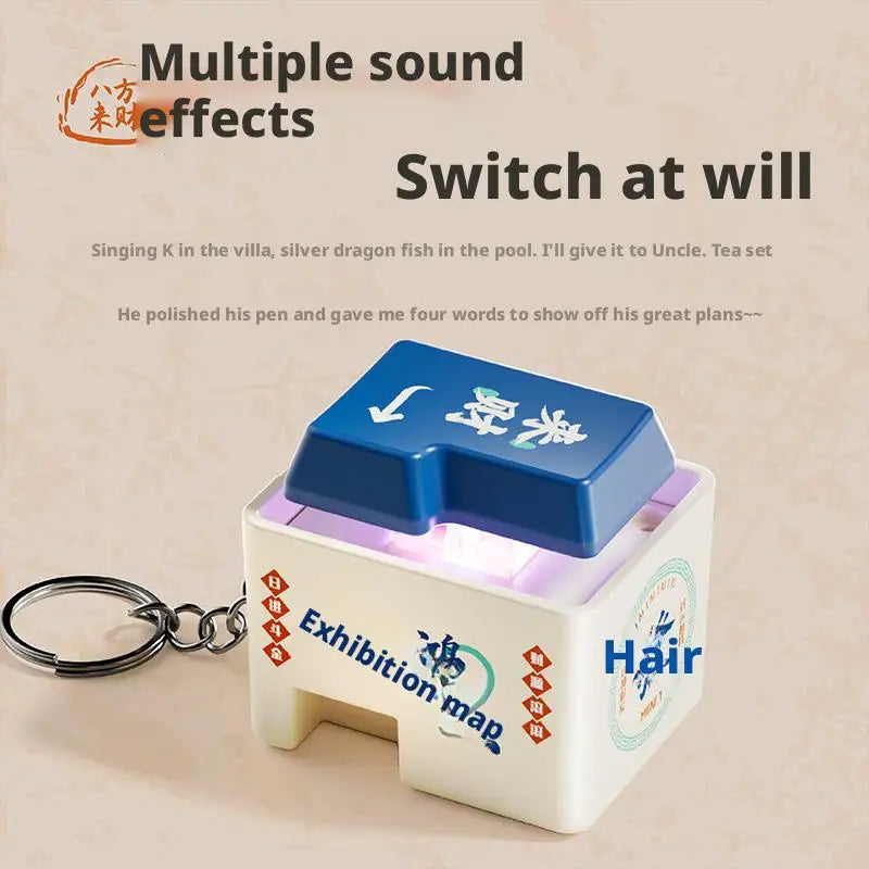 1 Keyboard Fortune Keyboard Fidget Toy for Adults Stress Relief, Portable Keyboard Fidget Toy Lighted Key Clicker Toy with Sound