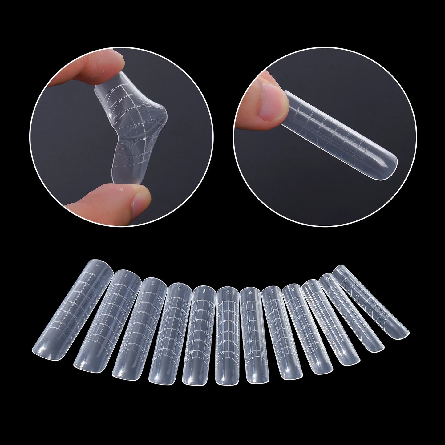 BNG Top Forms for Nails Dual Forms Nails Forms for Extension Full Cover Quick Building Gel Mold Tips Poly Nail Gel Mold